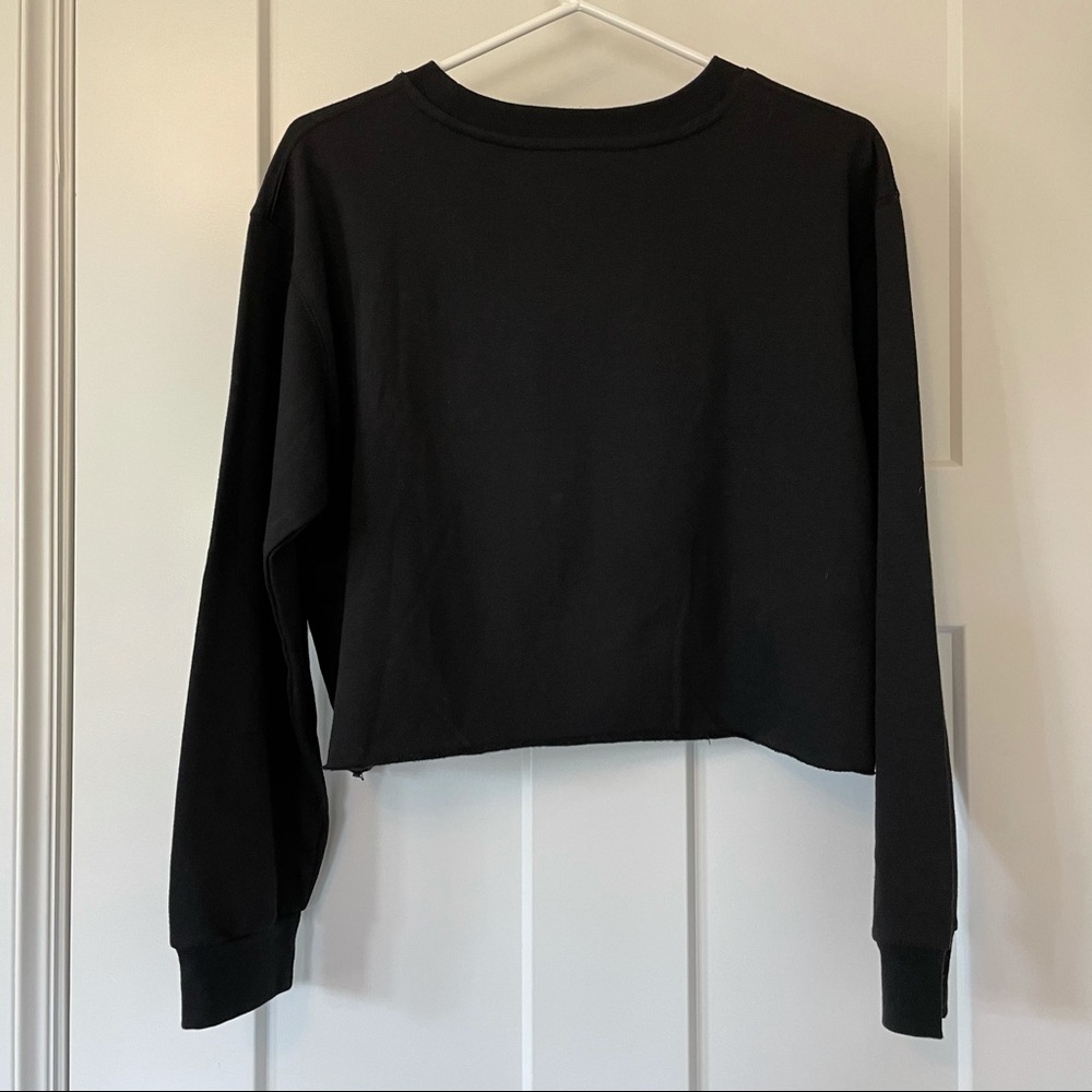 New Disney Minnie & Mickey Mouse Crop Sweatshirt - Picture 4 of 6
